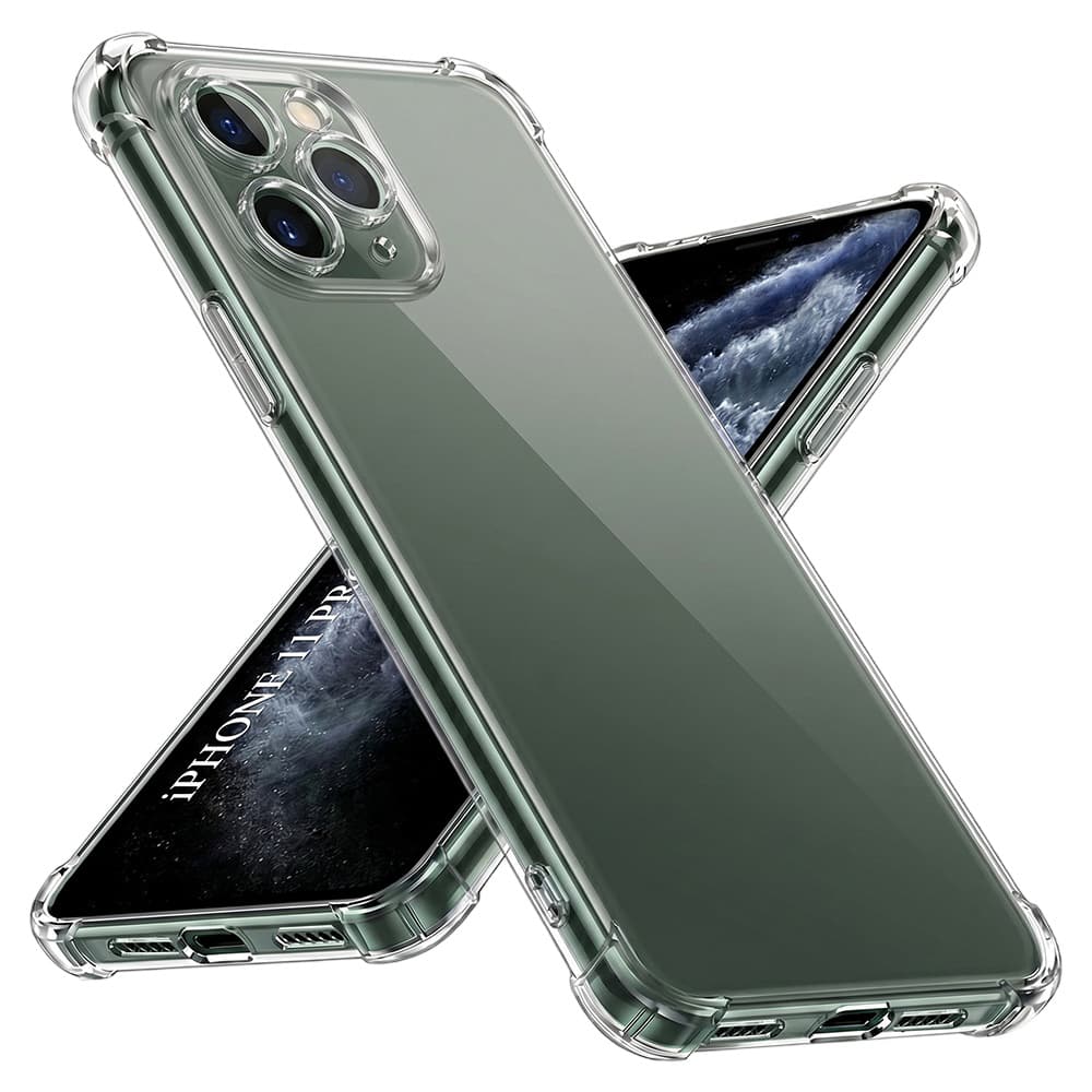 Techsuit iPhone 11 Pro Max Nárazuvzdorný Průhledný Silikon - náhled 1