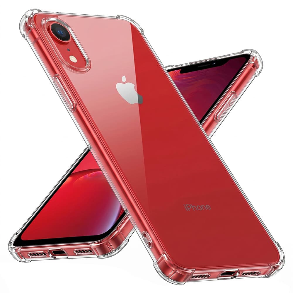 Techsuit Nárazuvzdorný Průhledný Silikon iPhone XR Clear - náhled 1