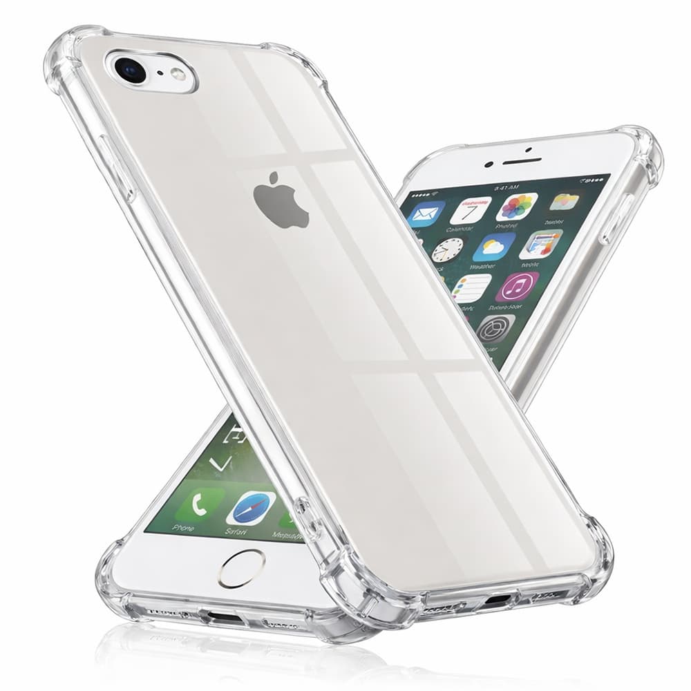 Techsuit Nárazuvzdorný Průhledný Silikon iPhone 7 8 SE 2 SE 3 - náhled 1