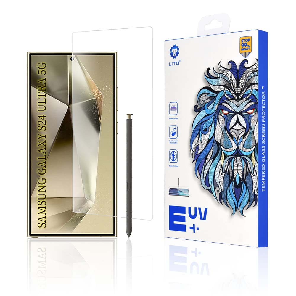 Lito 3D UV Sklo Samsung Galaxy S24 Ultra Průhledné - náhled 1