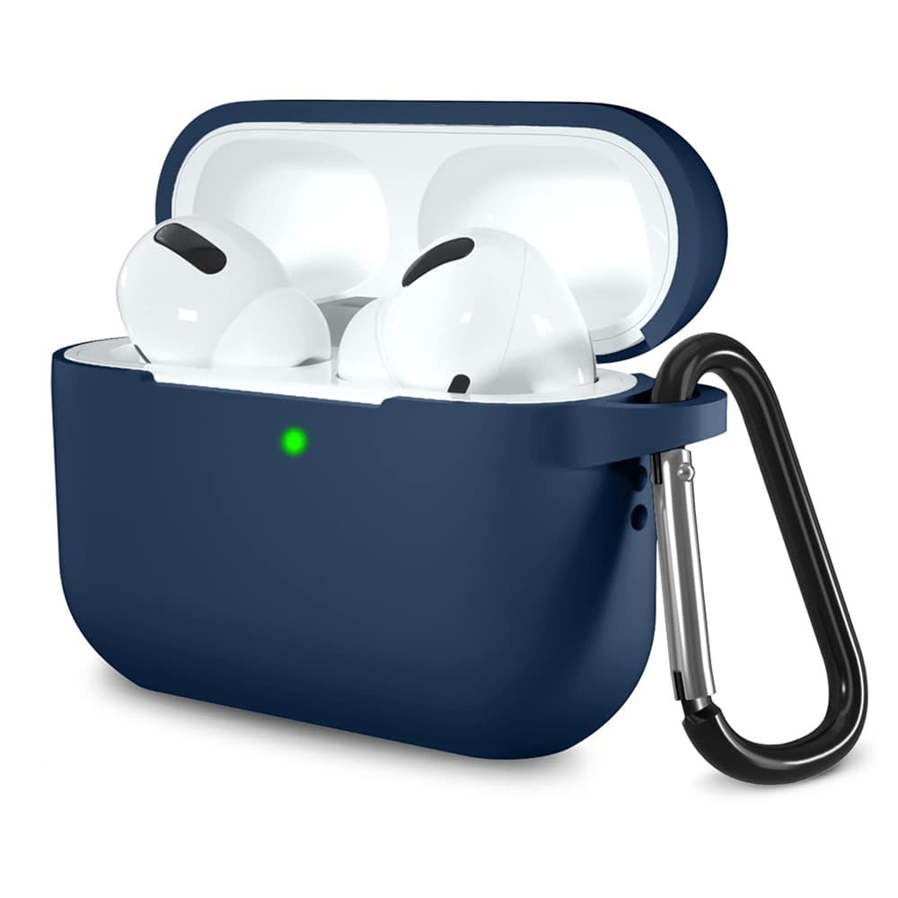 Techsuit Silikonový kryt AirPods Pro 1 2 Námořnická modrá - náhled 1