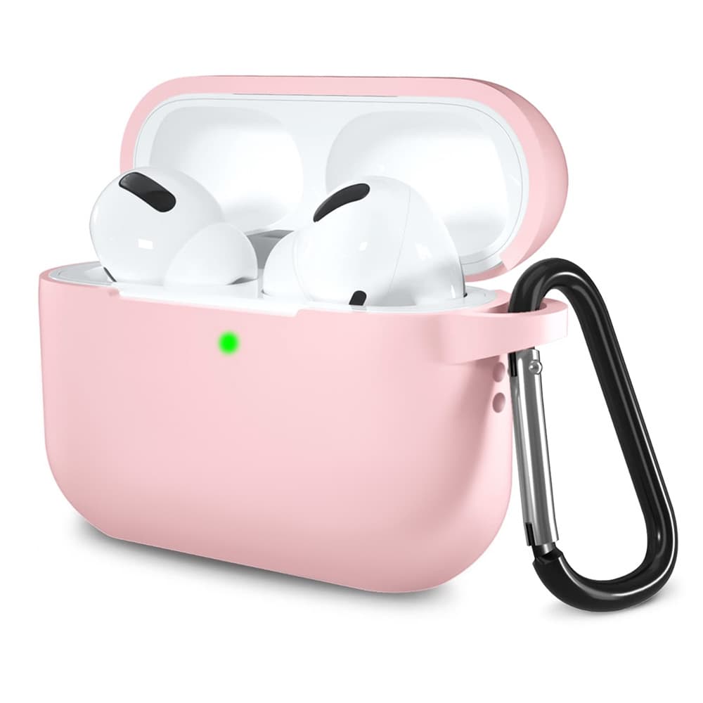 Techsuit Silikonové pouzdro pro AirPods Pro 1 2 Růžové - náhled 1