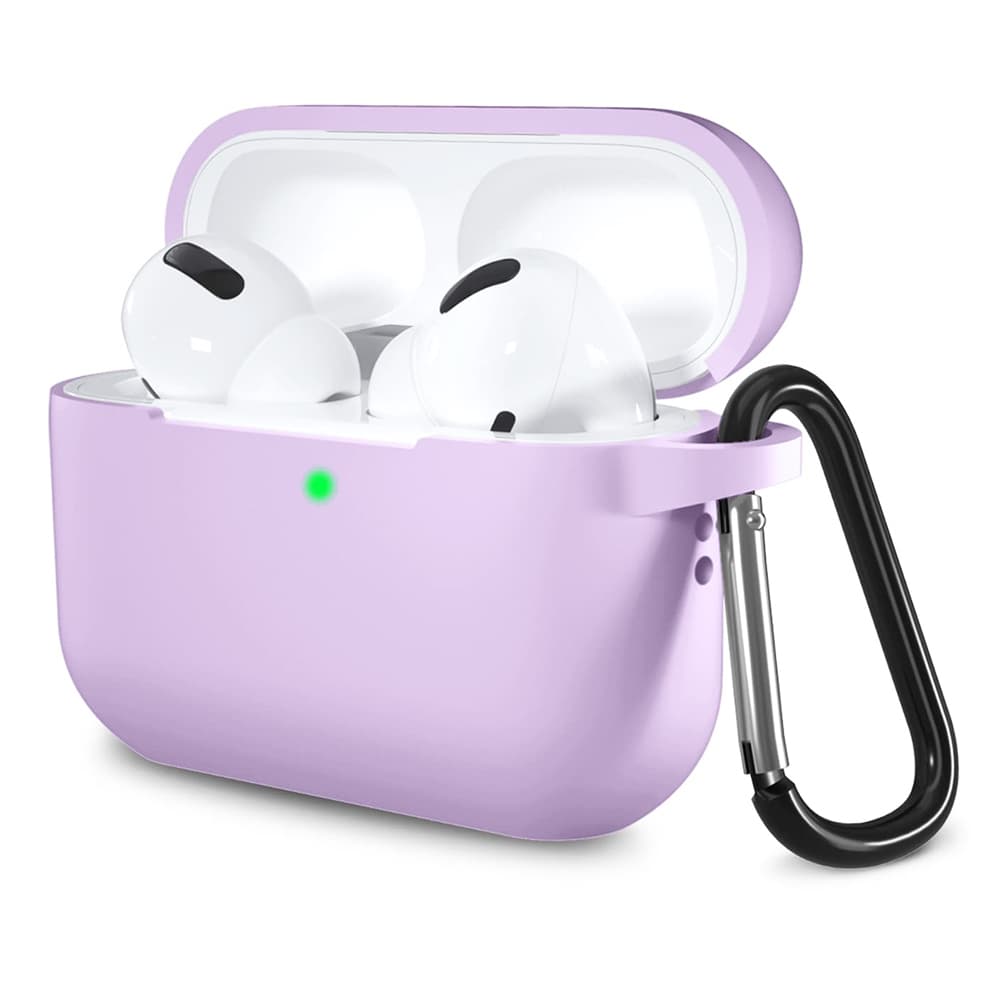 Techsuit Silikonové pouzdro pro AirPods Pro 1 2 Fialové - náhled 1