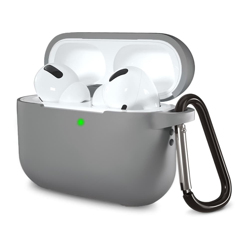 Techsuit Silikonové pouzdro AirPods Pro 1 2 Ultratenké Šedé - náhled 1