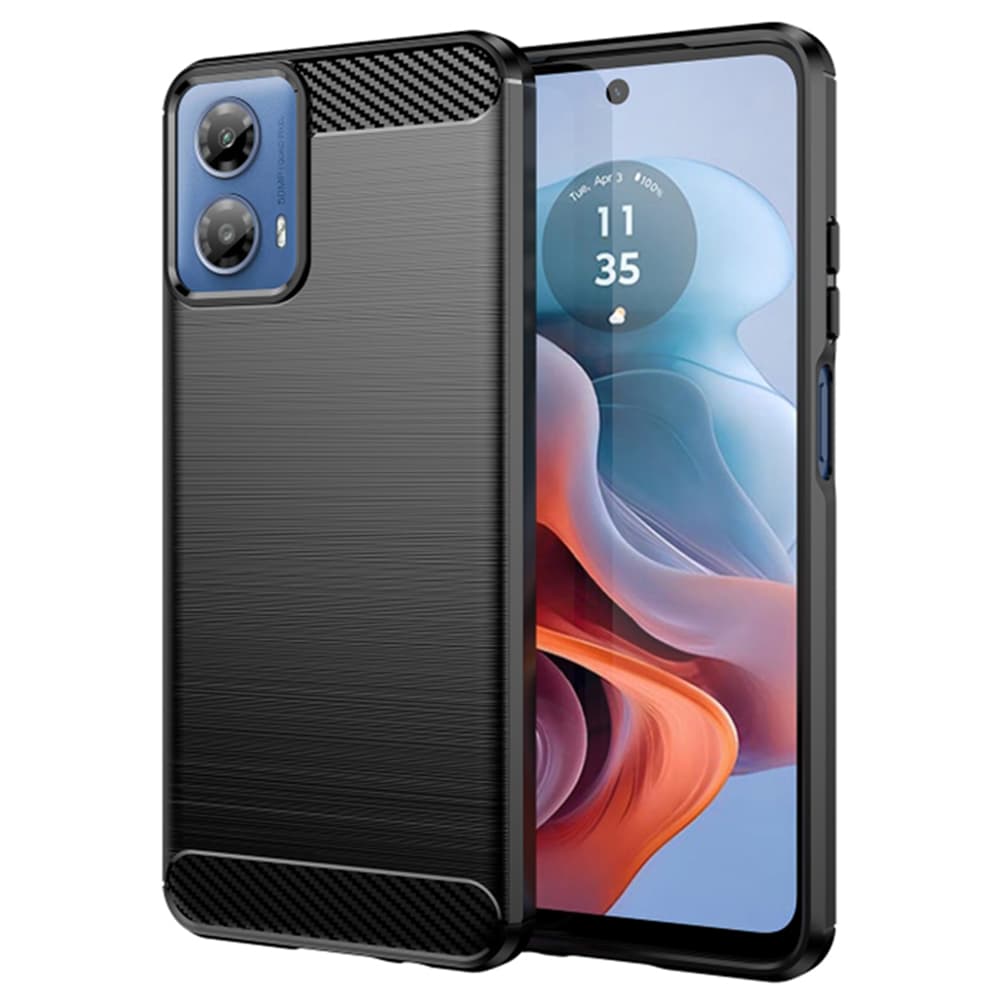 Techsuit Karbon Silikon Motorola Moto G34 Moto G45 Černý - náhled 1