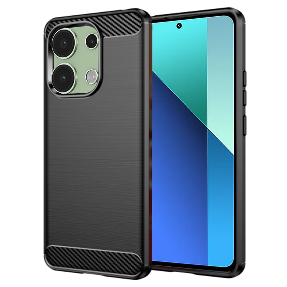 Techsuit Karbon Silikon Xiaomi Redmi Note 13 4G Černý - náhled 1