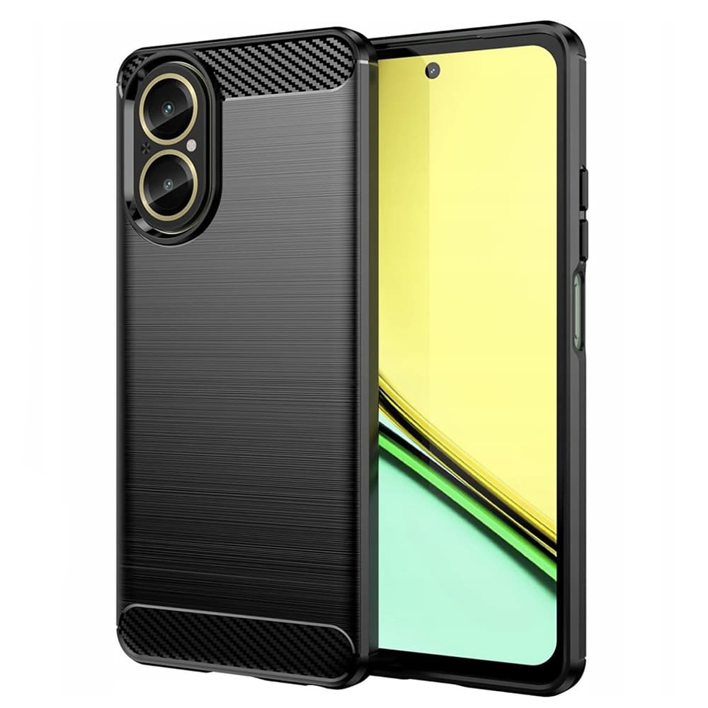 Techsuit Karbon Silikon Realme C67 4G Black - náhled 1