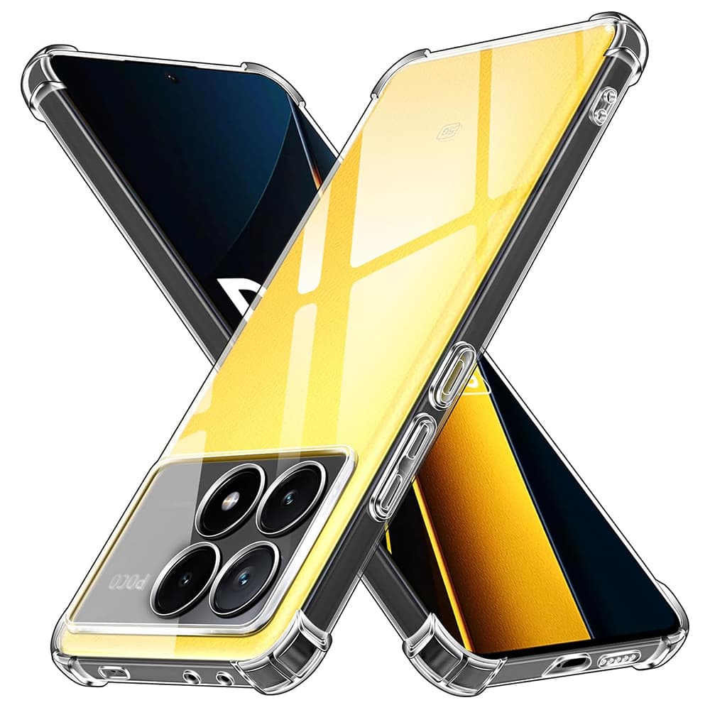 Techsuit Nárazuvzdorný Průhledný Silikon Xiaomi Poco X6 Pro Clear - náhled 1