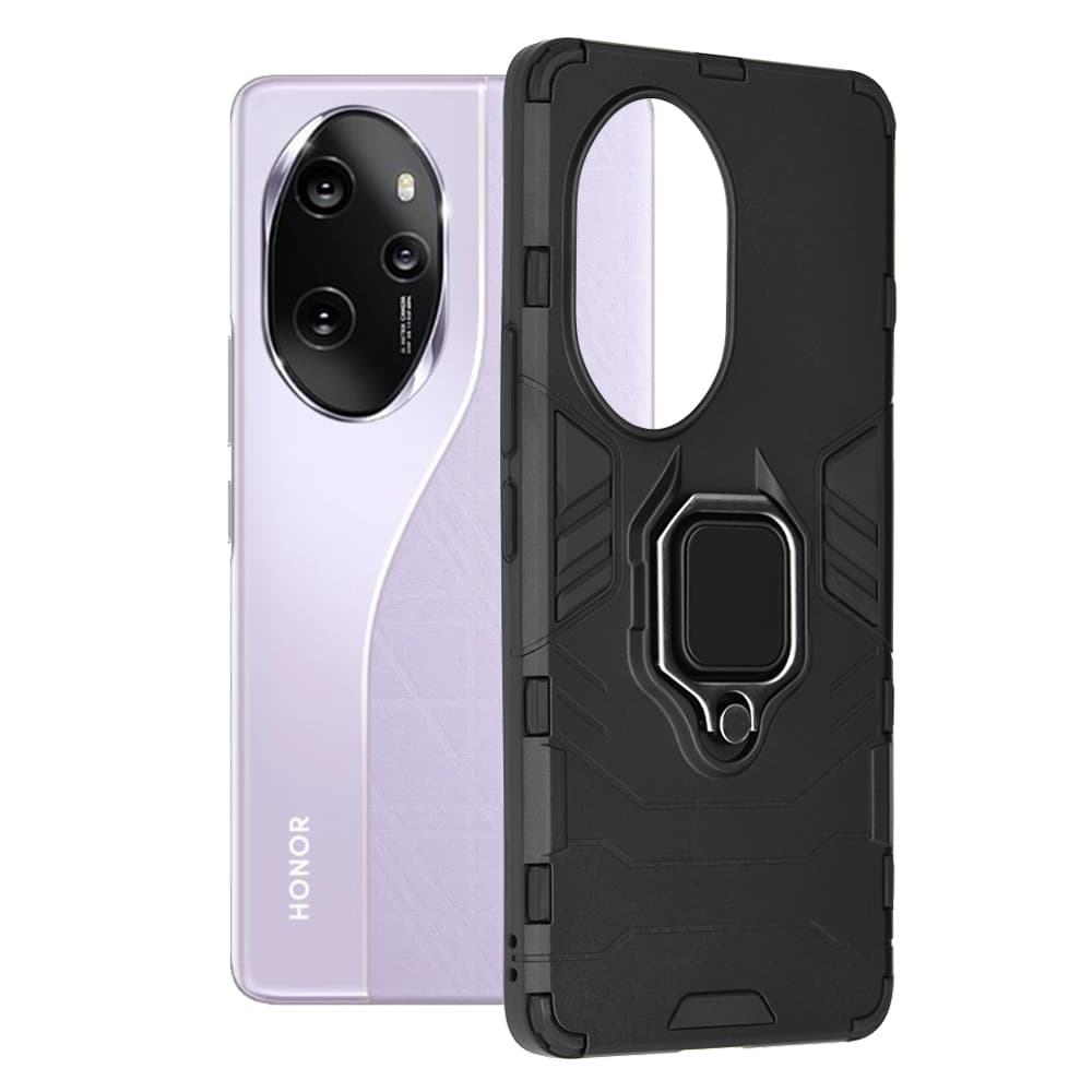 Techsuit Silikonové pouzdro Honor 100 Pro Black - náhled 1
