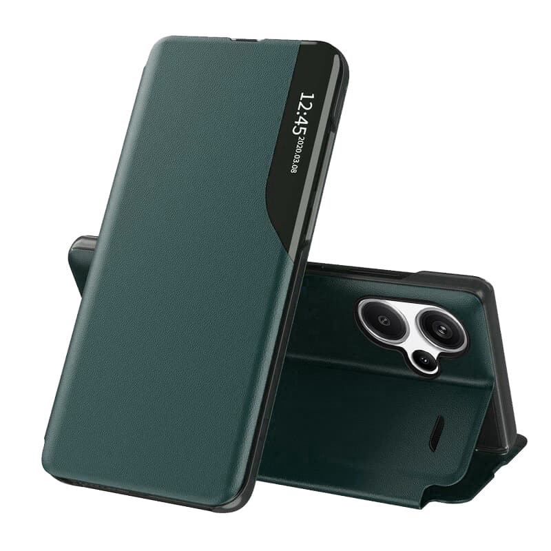 Techsuit eFold řada Xiaomi Redmi Note 13 Pro+ 5G Tmavě zelená - náhled 1