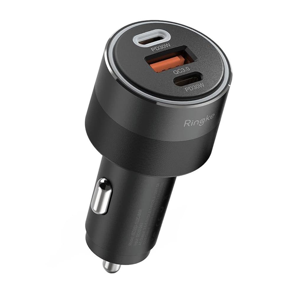 Ringke Autonabíječka 2x Type-C PD30W QC3.0 Ambientní Černá - náhled 1