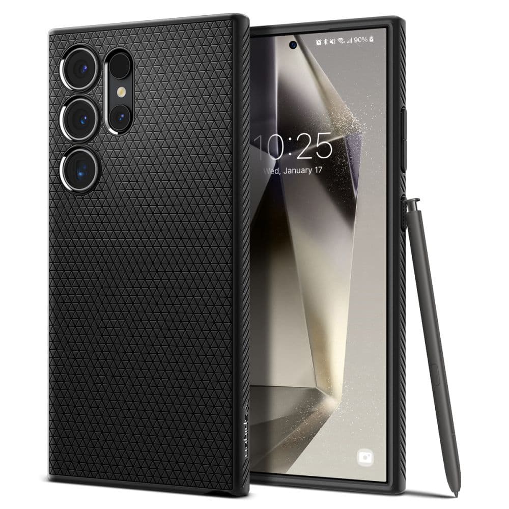 Spigen Liquid Air Samsung Galaxy S24 Ultra Matný Černý - náhled 1