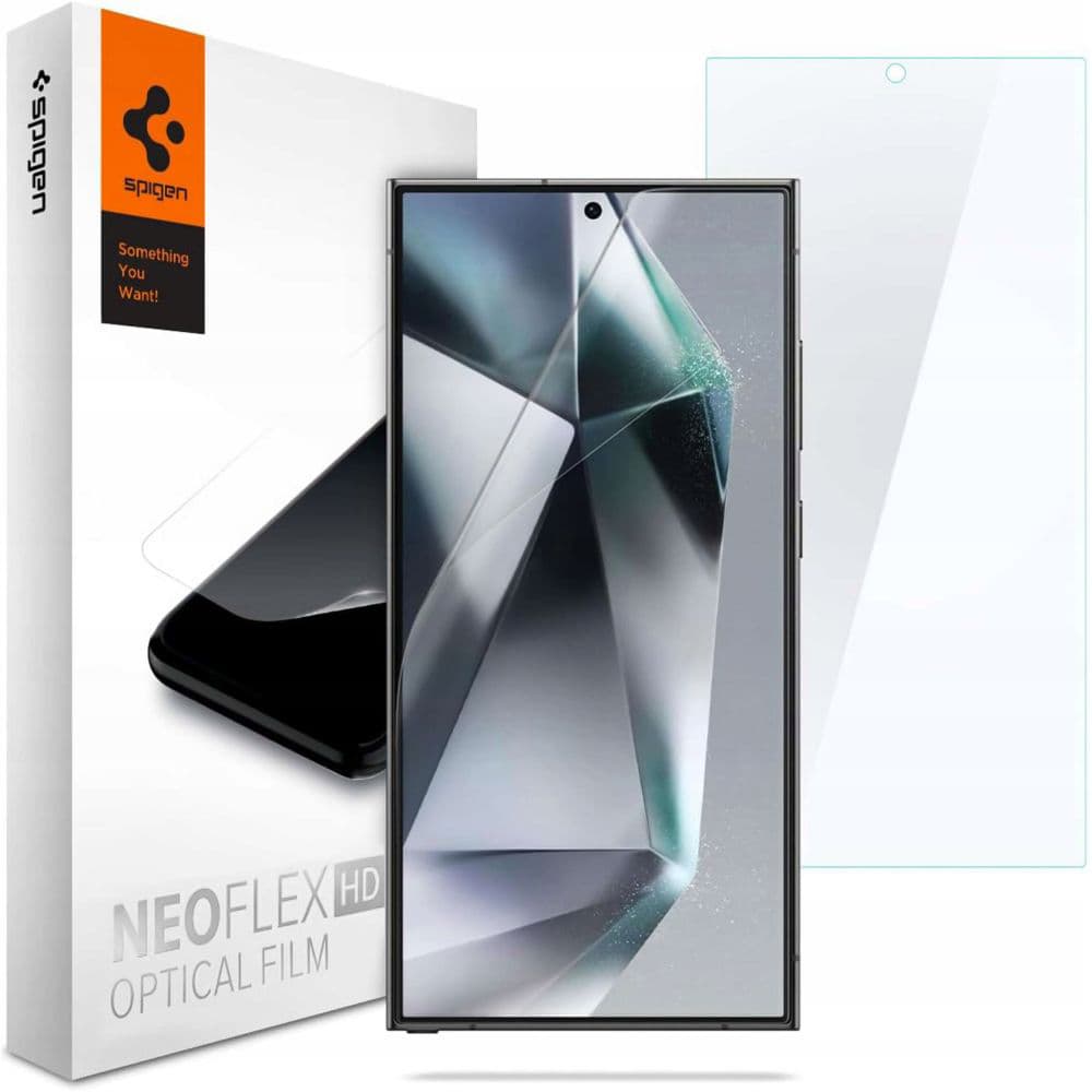 Spigen Neo Flex 2 kusy Samsung Galaxy S24 Ultra Průhledné - náhled 1