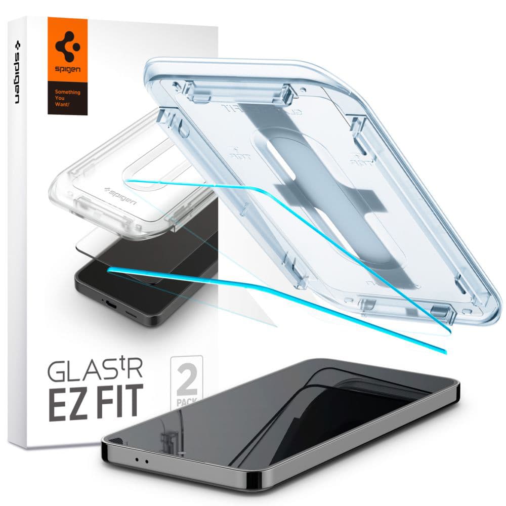 Spigen Glas.tR EZ-FIT 2 kusy Samsung Galaxy S24 S25 Průhledné - náhled 1