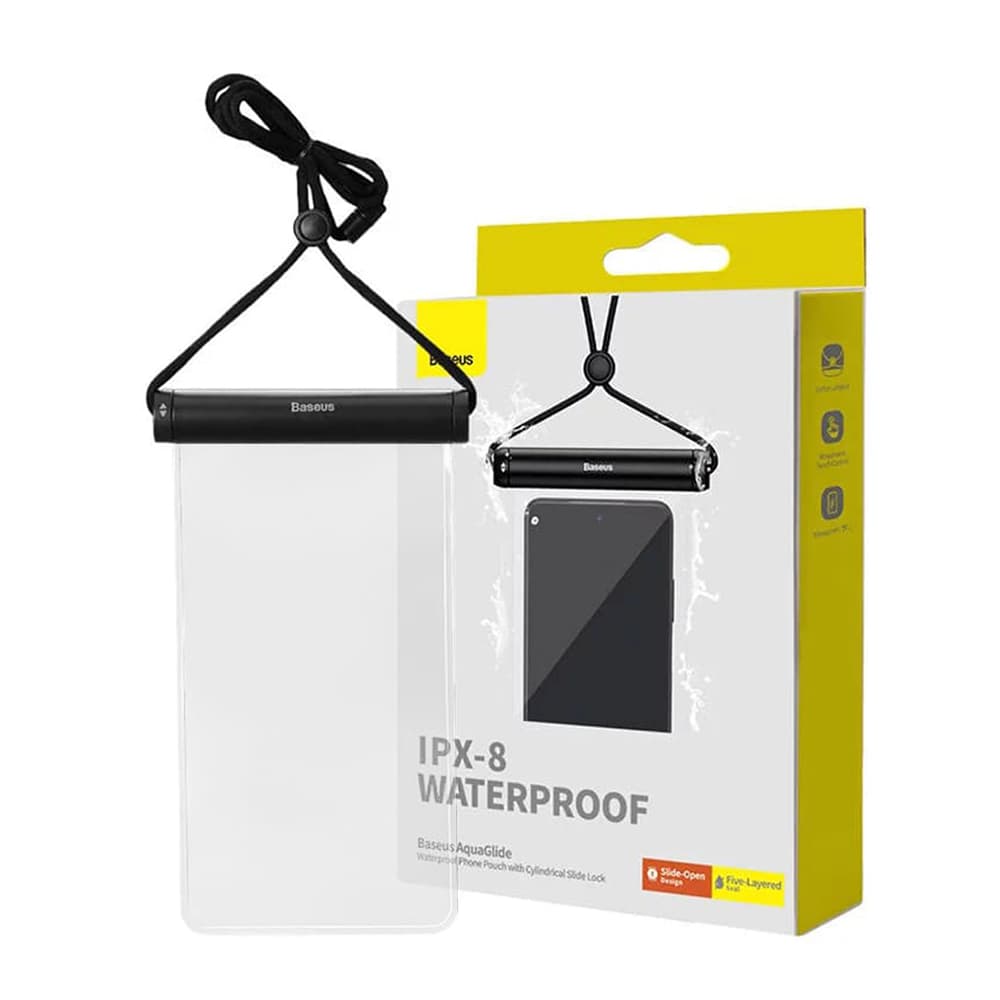 Baseus Vodotěsné pouzdro IPX8 pro telefon 7.2" Černé - náhled 1