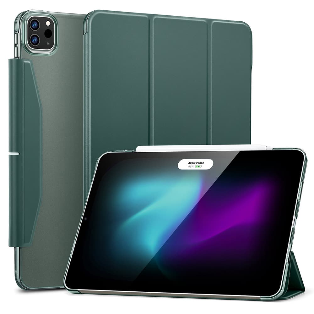 ESR Ascend Trojitý kryt iPad Pro 13 2024 2025 Lesní zelená - náhled 1