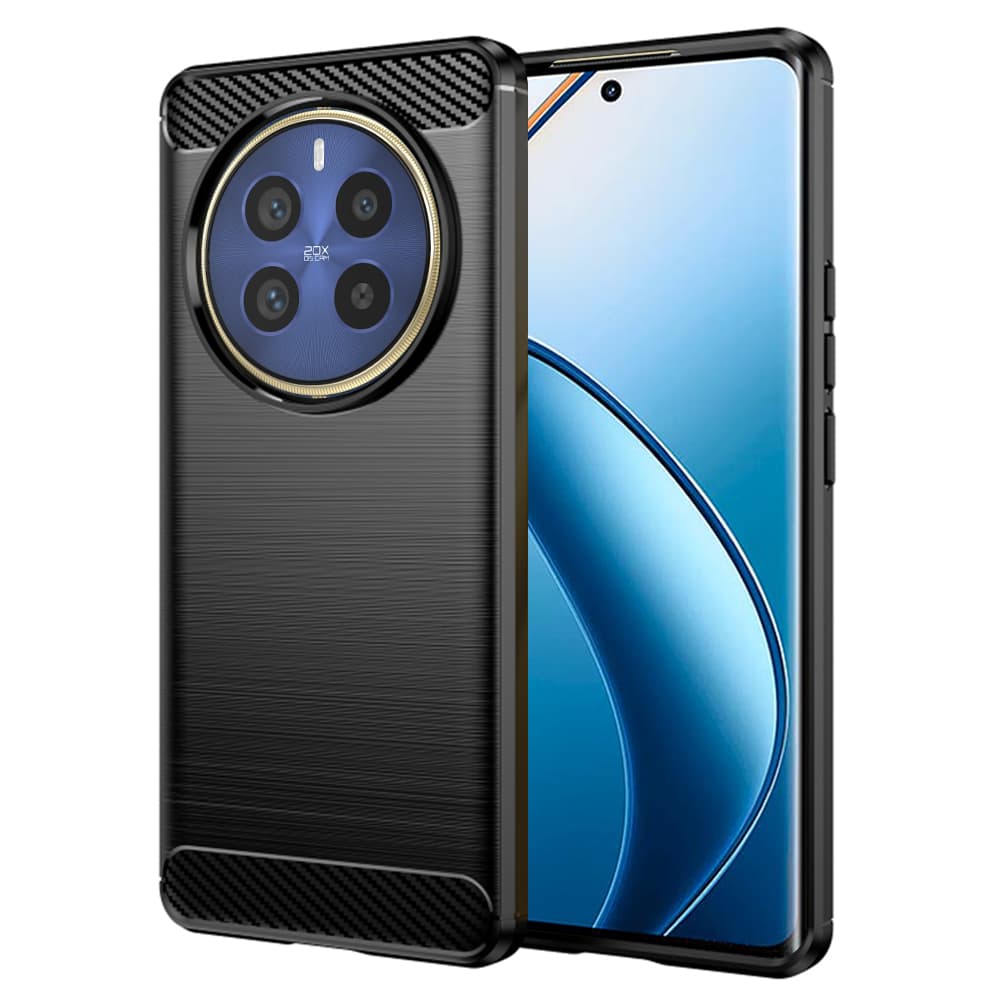 Techsuit Karbon Silikon Realme 12 Pro 12 Pro+ Černý - náhled 1