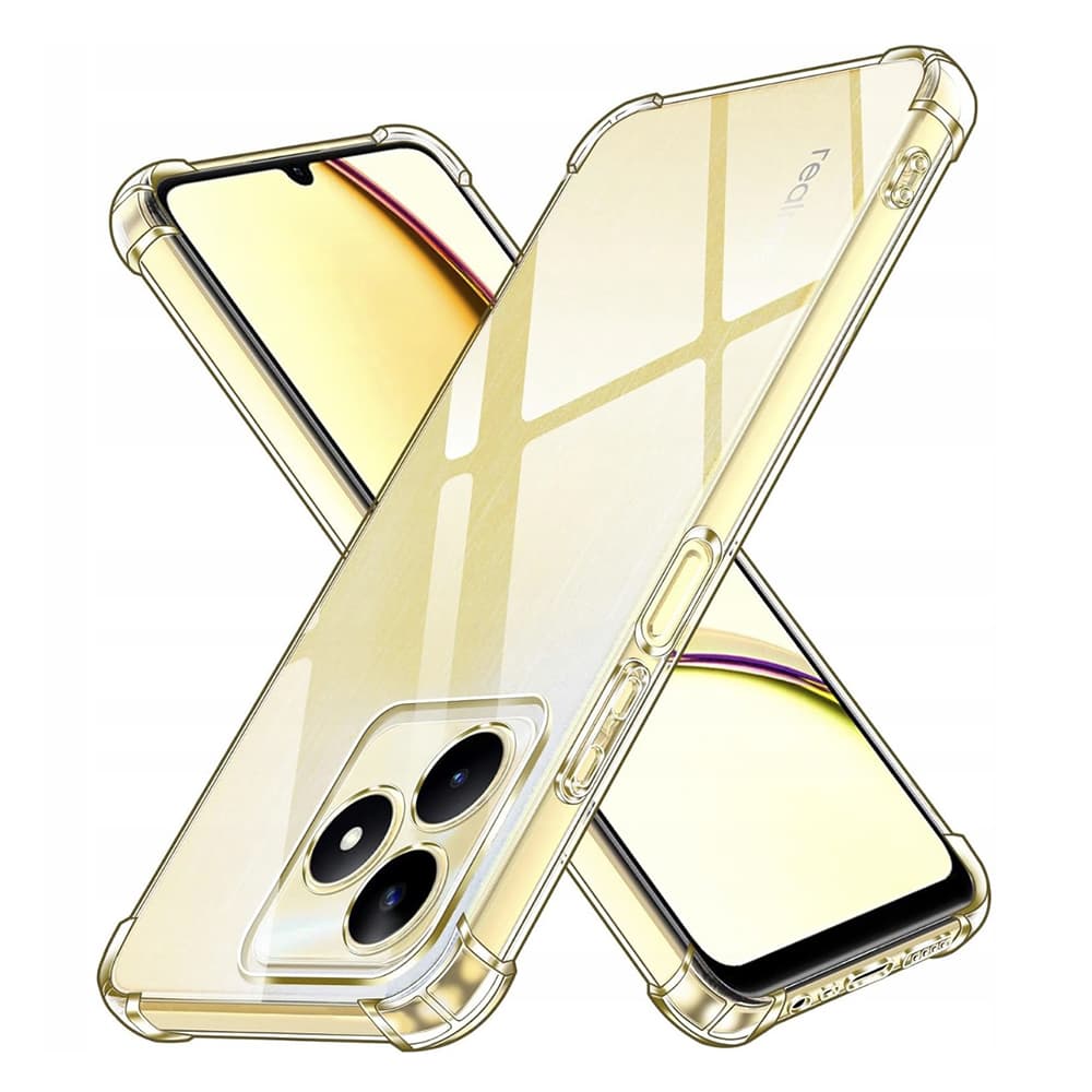 Techsuit Nárazuvzdorný průhledný silikon Realme C51 Note 50 - náhled 1