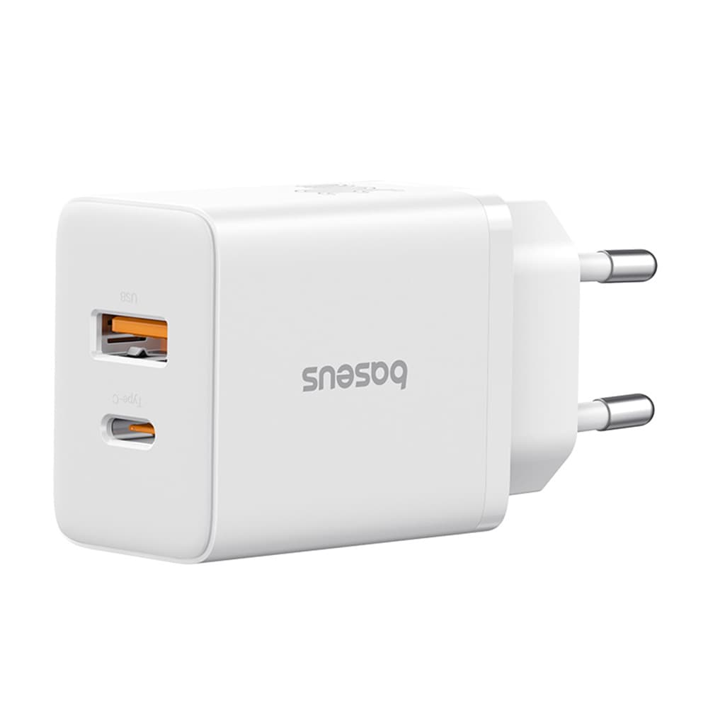 Baseus Nástěnná nabíječka USB Type-C Fast Charge 20W Bílá - náhled 1