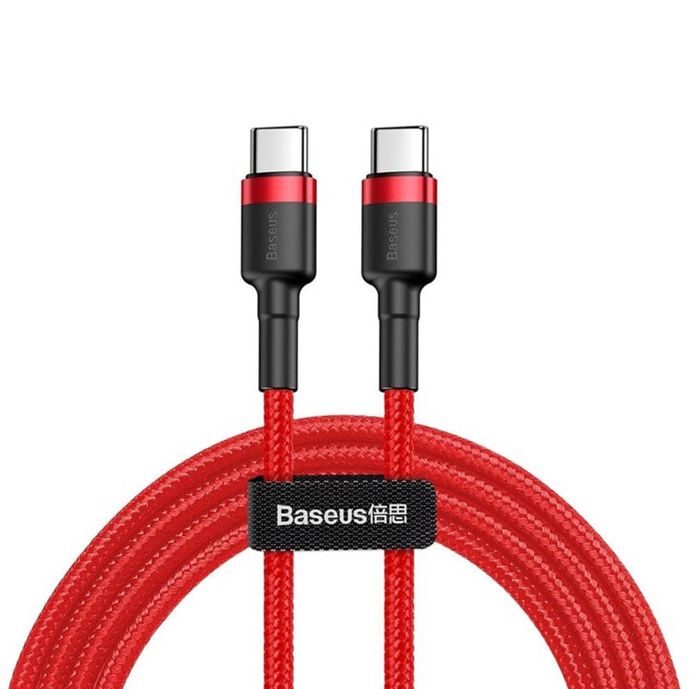 Baseus Cafule USB-C USB-C 60W 1m Červenočerný kabel - náhled 1