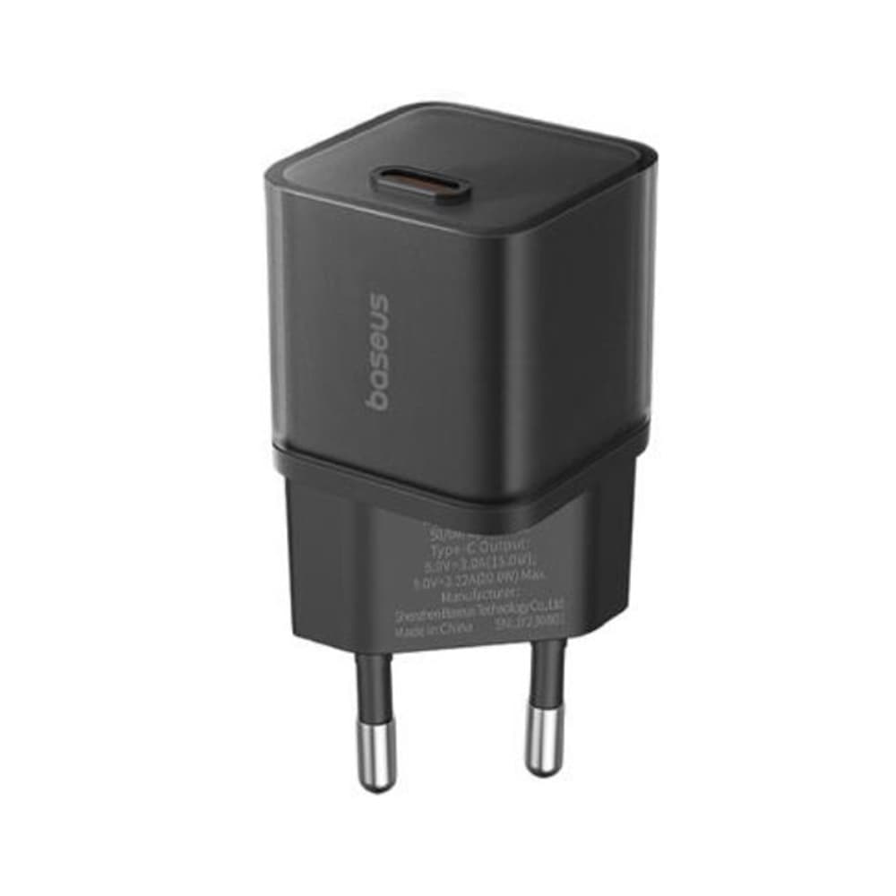 Baseus Nástěnná nabíječka GaN5S Type-C 20W Black - náhled 1