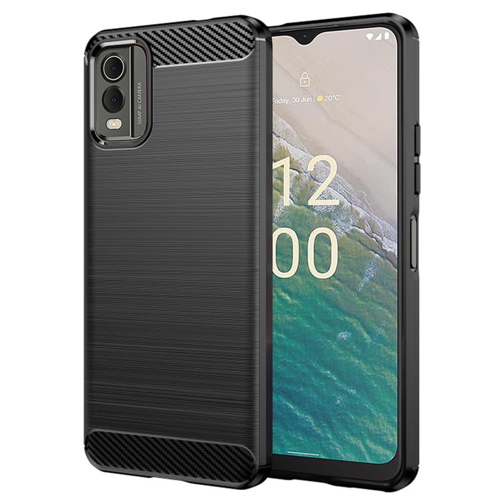 Techsuit Karbon Silikon Nokia C32 Černá - náhled 1