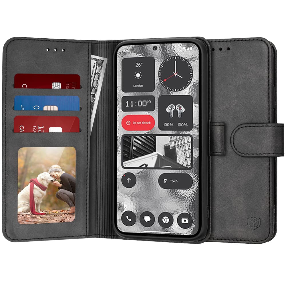 Techsuit Knížkové pouzdro Nothing Phone (2) Černá - náhled 1
