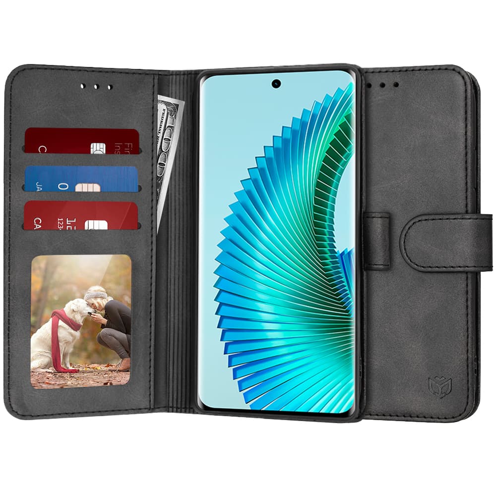 Techsuit Knižkové pouzdro Honor Magic6 Lite Černé - náhled 1