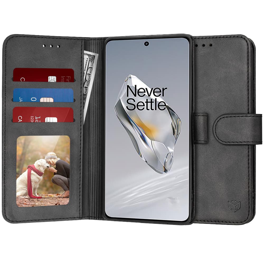 Techsuit Pouzdro Kniha OnePlus 12 Černá - náhled 1