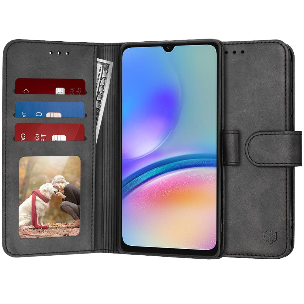 Techsuit Knižkové pouzdro Samsung Galaxy A05s Černá - náhled 1