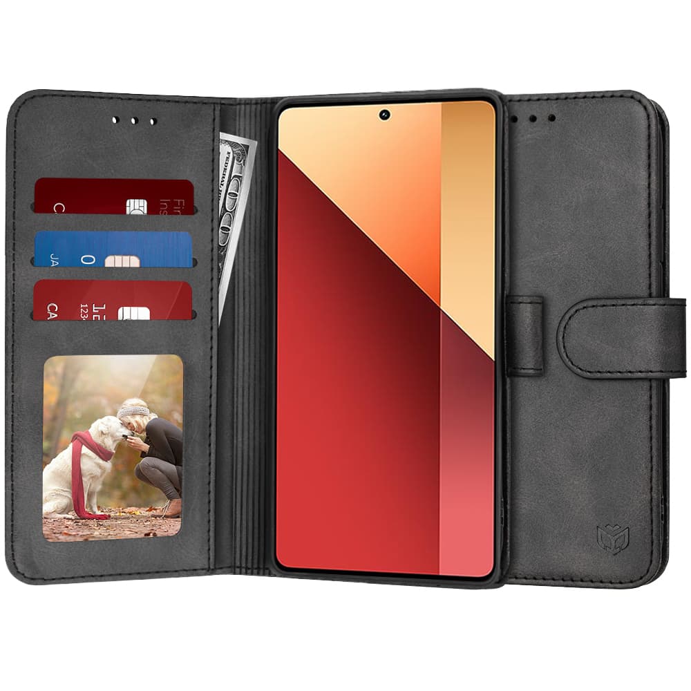 Techsuit Kniha Xiaomi Redmi Note 13 Pro Poco M6 Pro Černá - náhled 1