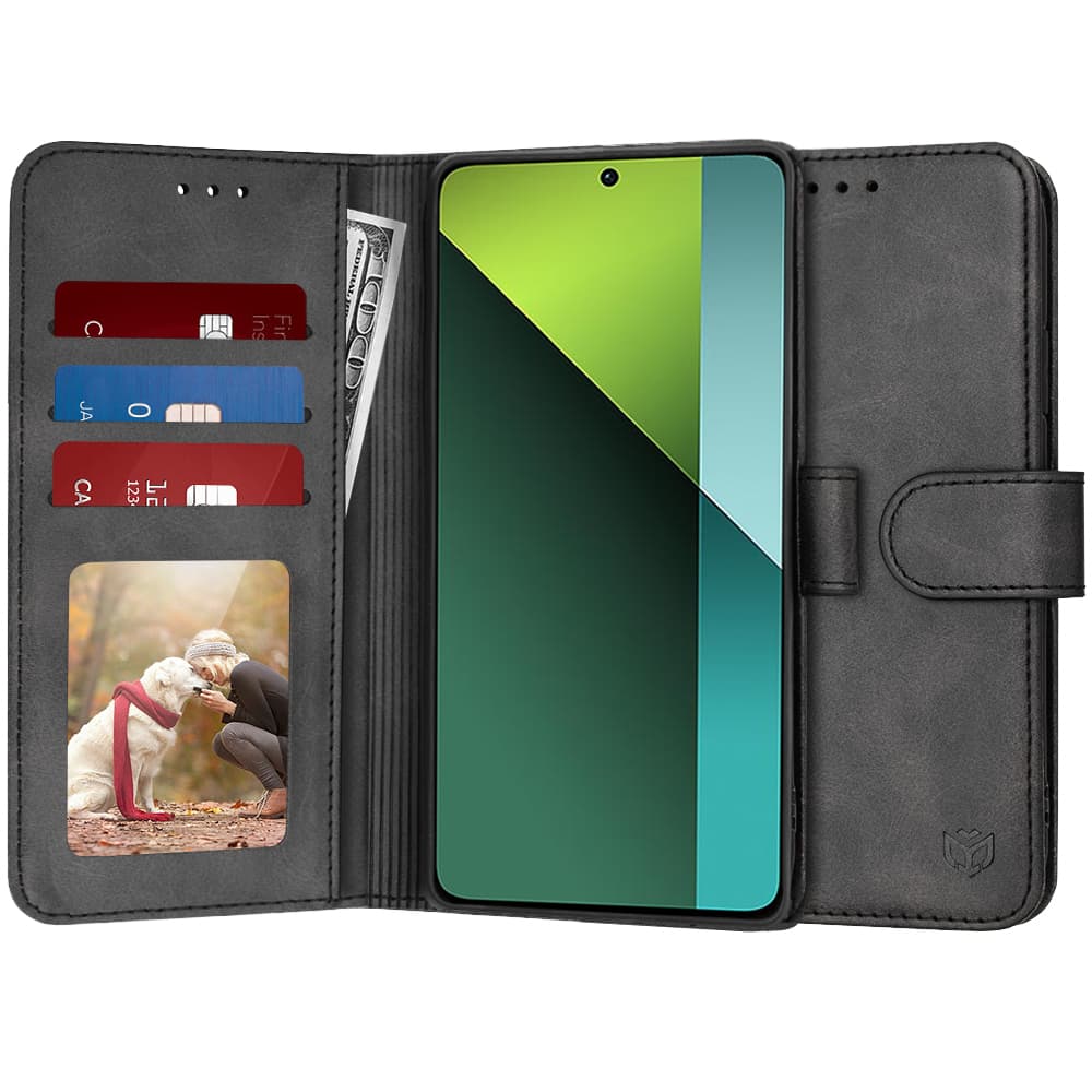 Techsuit Kniha Xiaomi Redmi Note 13 Pro 5G Poco X6 Černé - náhled 1
