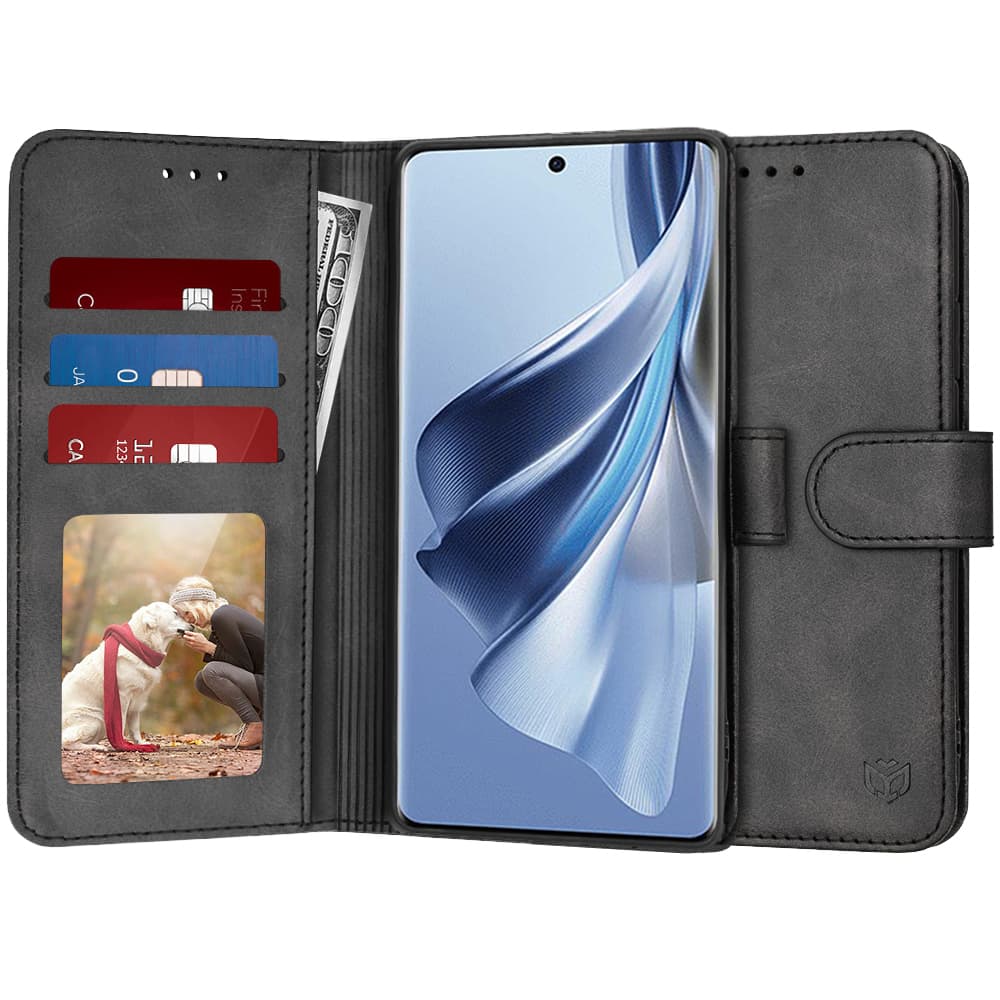 Techsuit Knižkové pouzdro Oppo Reno10 Reno10 Pro Černé - náhled 1