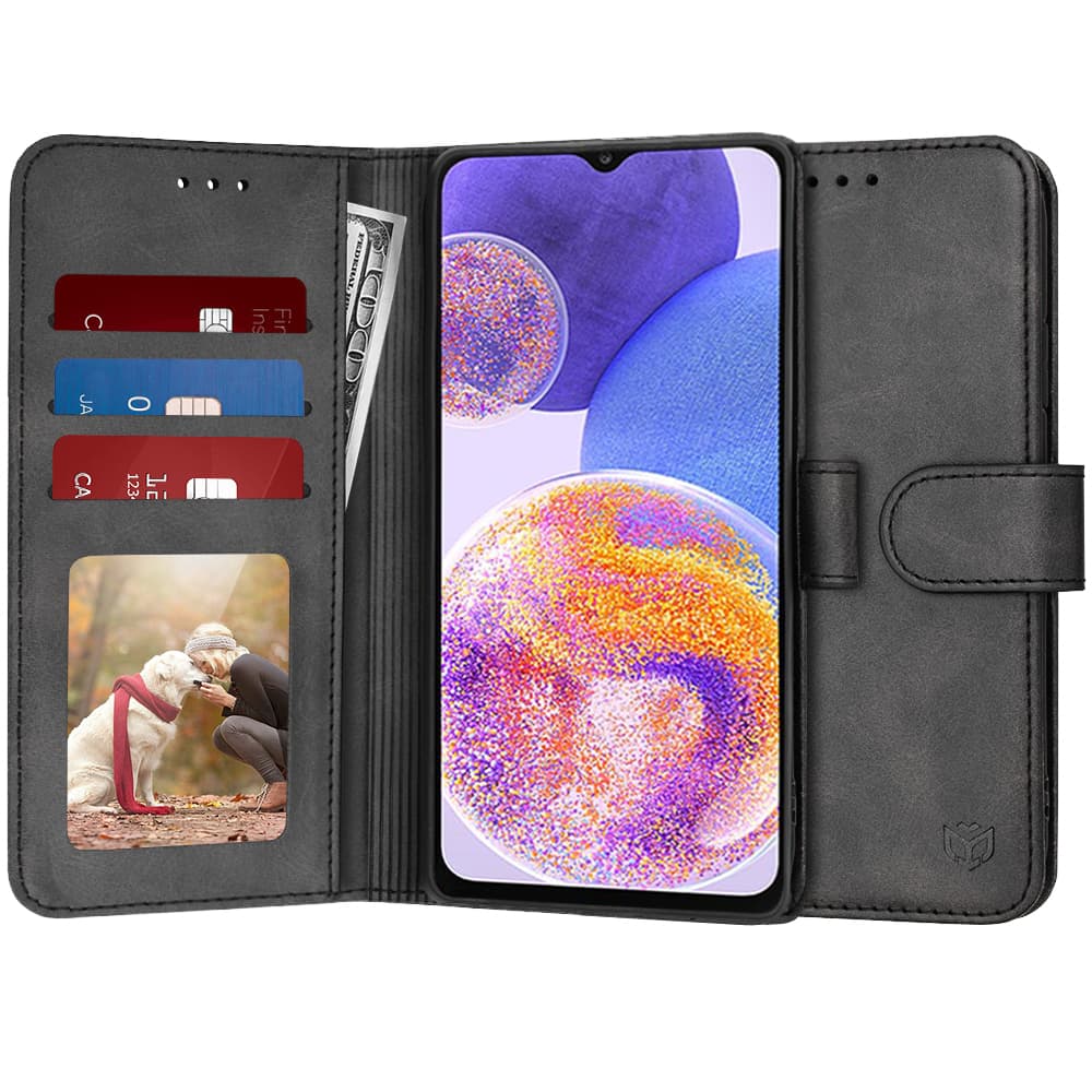 Techsuit Knižkové pouzdro Samsung Galaxy A23 4G A23 5G Černá - náhled 1