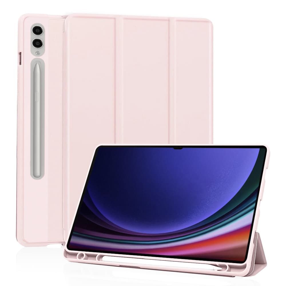 Techsuit Flex Trojsklad s držákem tužky Tab S9 Ultra S10 Ultra Růžový - náhled 1