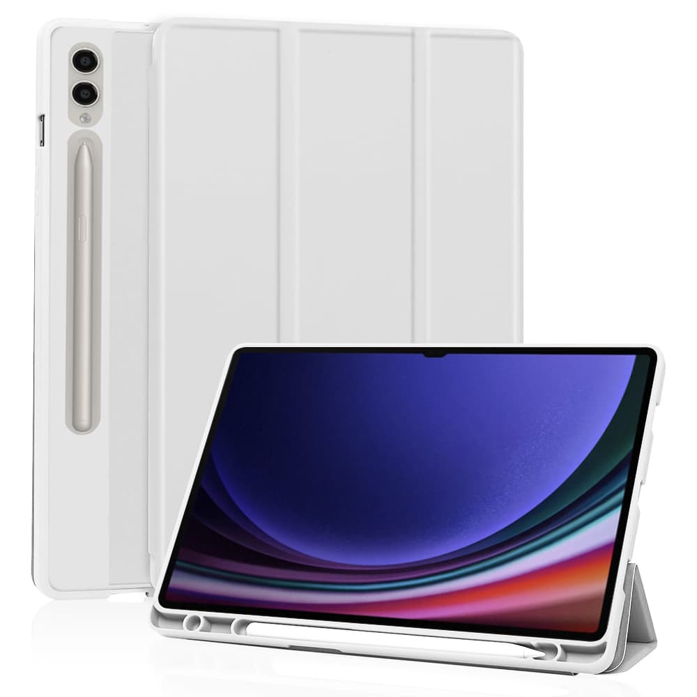 Techsuit Flex Trifold s držákem tužky Tab S9 Ultra S10 Ultra Šedý - náhled 1