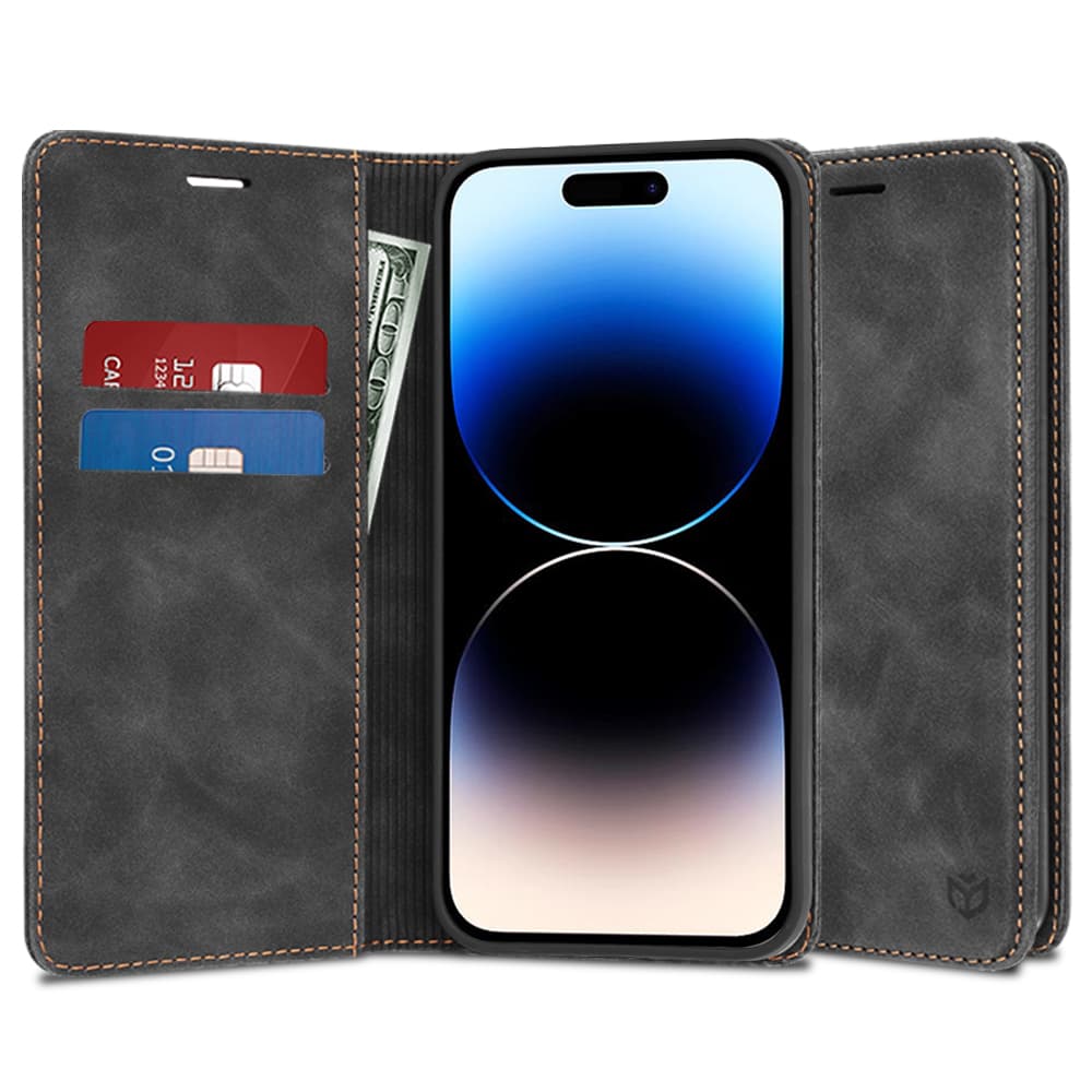 Techsuit Pohodlný kryt iPhone 14 Pro Černý - náhled 1