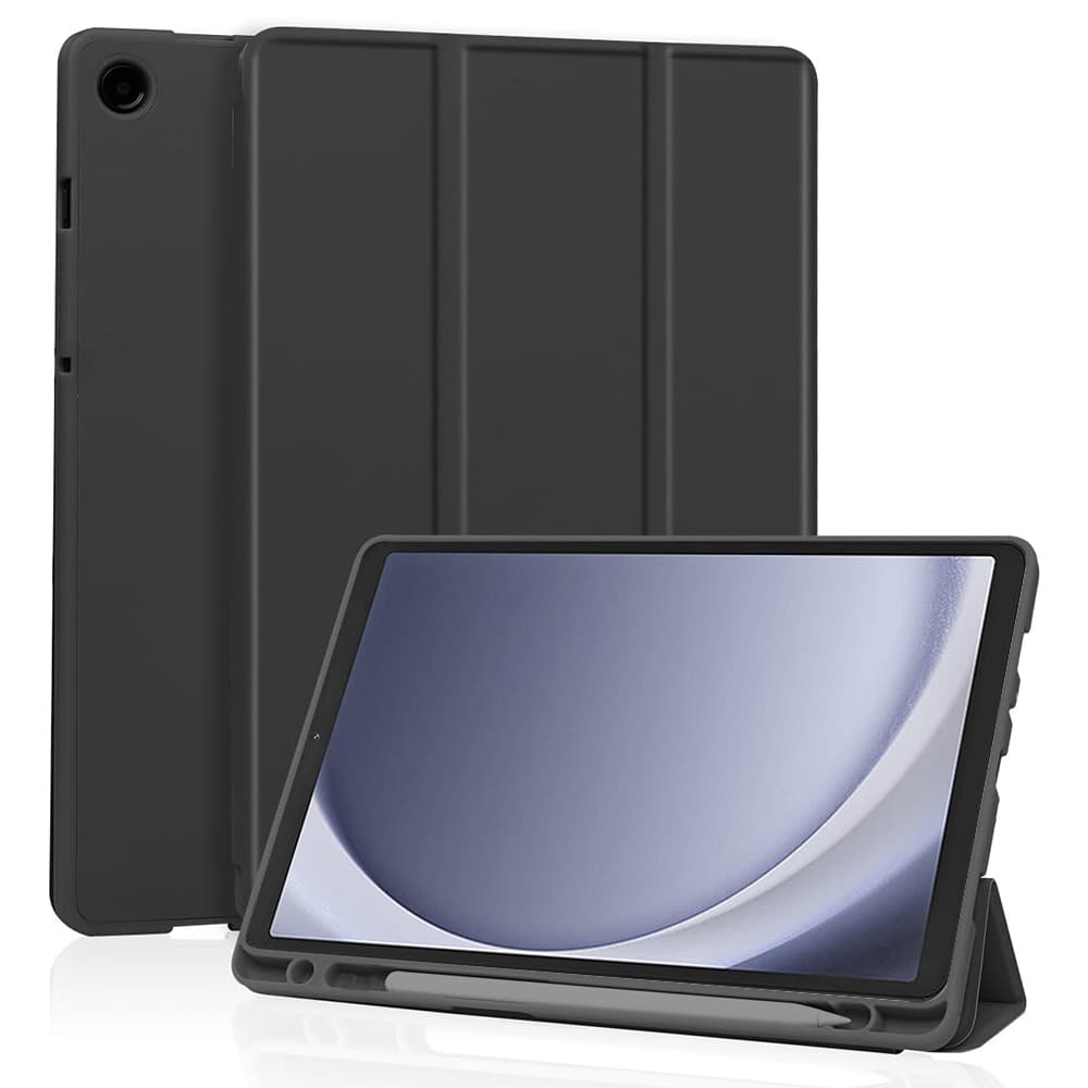 Techsuit Flex Trifold s držákem na tužku Samsung Galaxy Tab A9 Černá - náhled 1