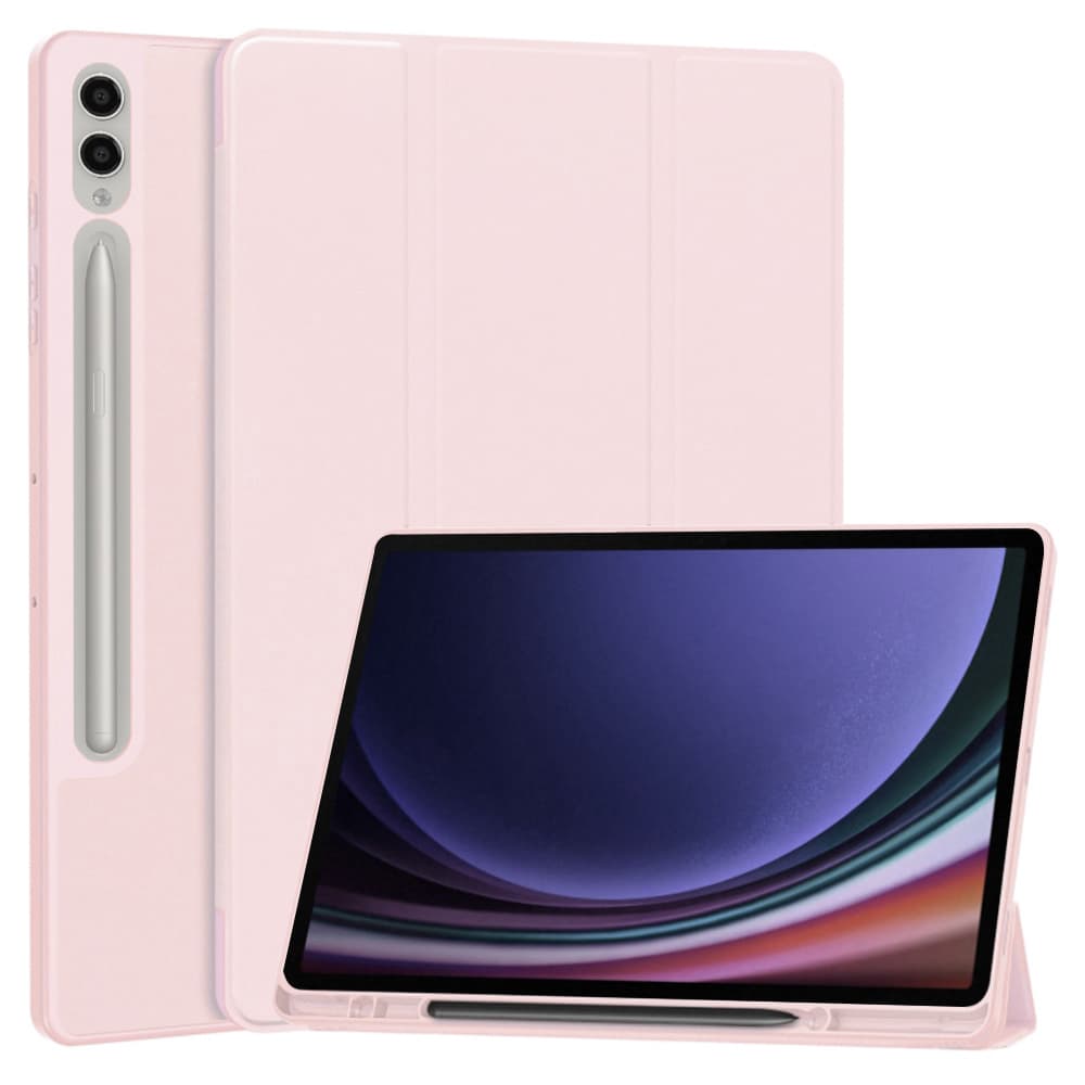 Techsuit Flex Trifold držák tužky Samsung Tab S9 Plus S10 Plus Růžový - náhled 1