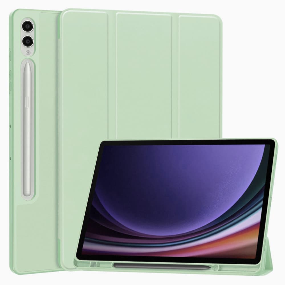 Techsuit Flex Trifold držák tužky Samsung Tab S9 Plus Matcha zelená - náhled 1