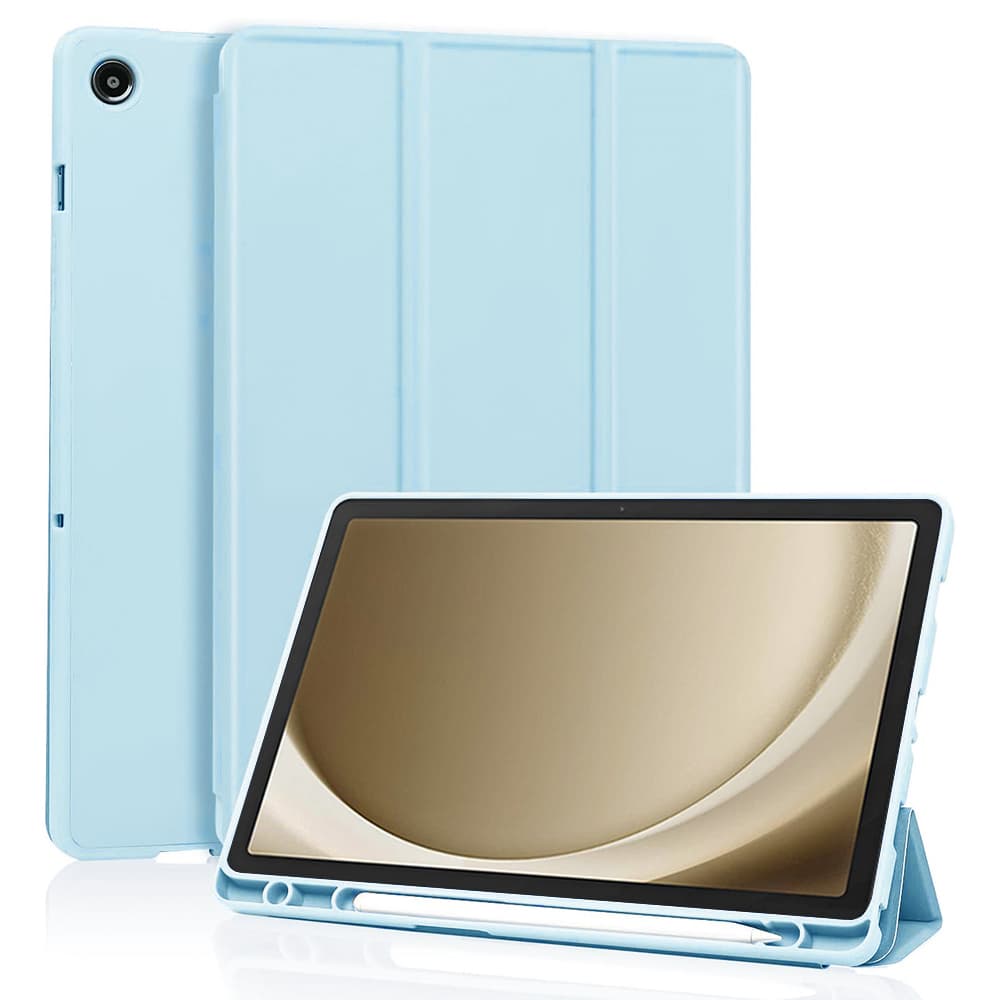 Techsuit Flex Trifold Samsung Galaxy Tab A9 Plus Světle modrá s držákem tužky - náhled 1