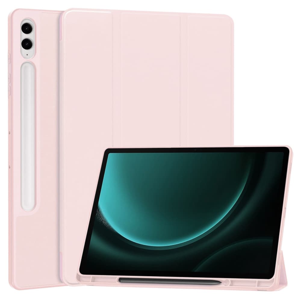 Techsuit Flex Trifold s držákem tužky Samsung Tab S9 Plus Růžový - náhled 1