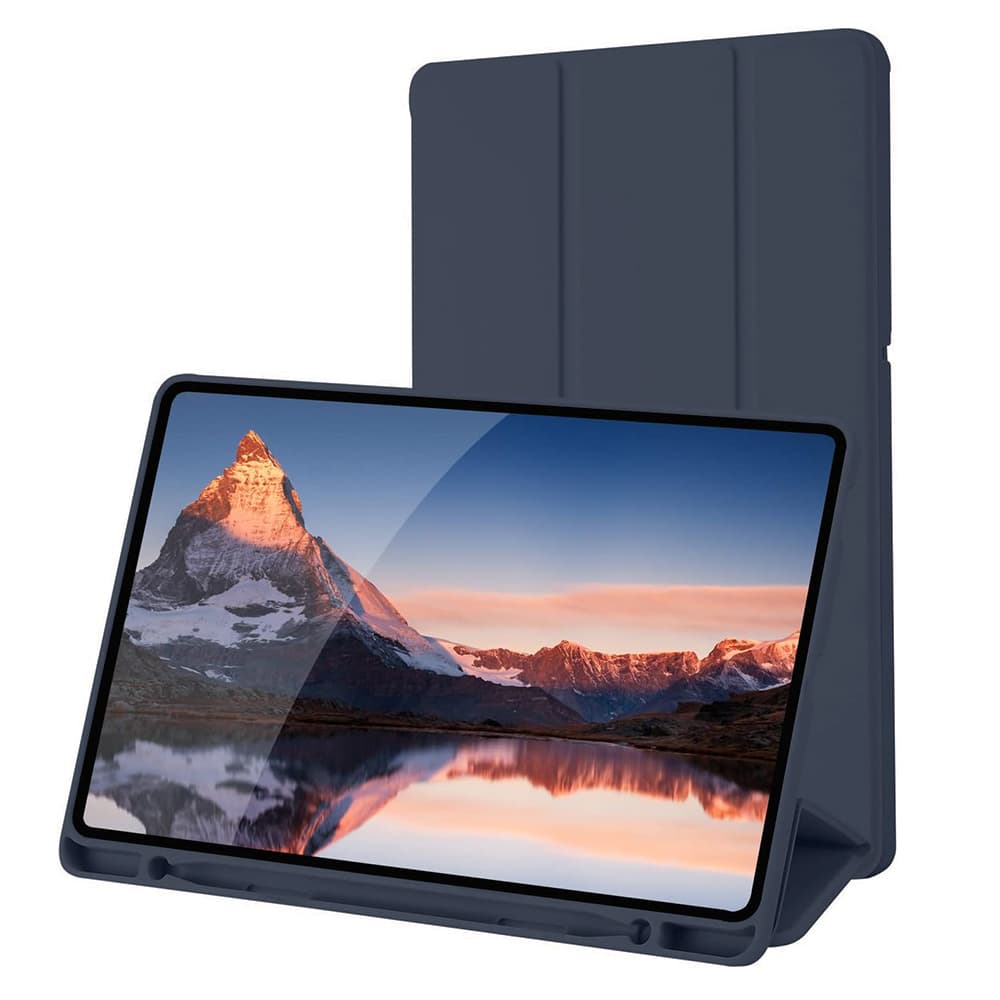Techsuit Flex Trifold s držákem tužky Samsung Tab S6 Lite Tmavě modrá - náhled 1