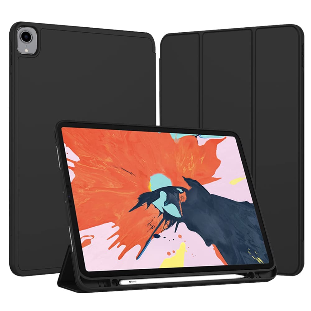 Techsuit Flex Trifold s držákem tužky iPad Pro 12.9 Černá - náhled 1