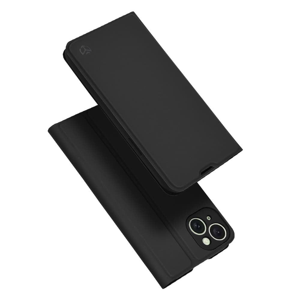 Techsuit Magskin Book iPhone 15 Plus Černá
