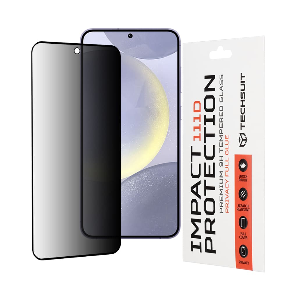 Techsuit 111D Soukromé celolepicí sklo Samsung Galaxy S24 Plus S25 Plus Černá - náhled 1