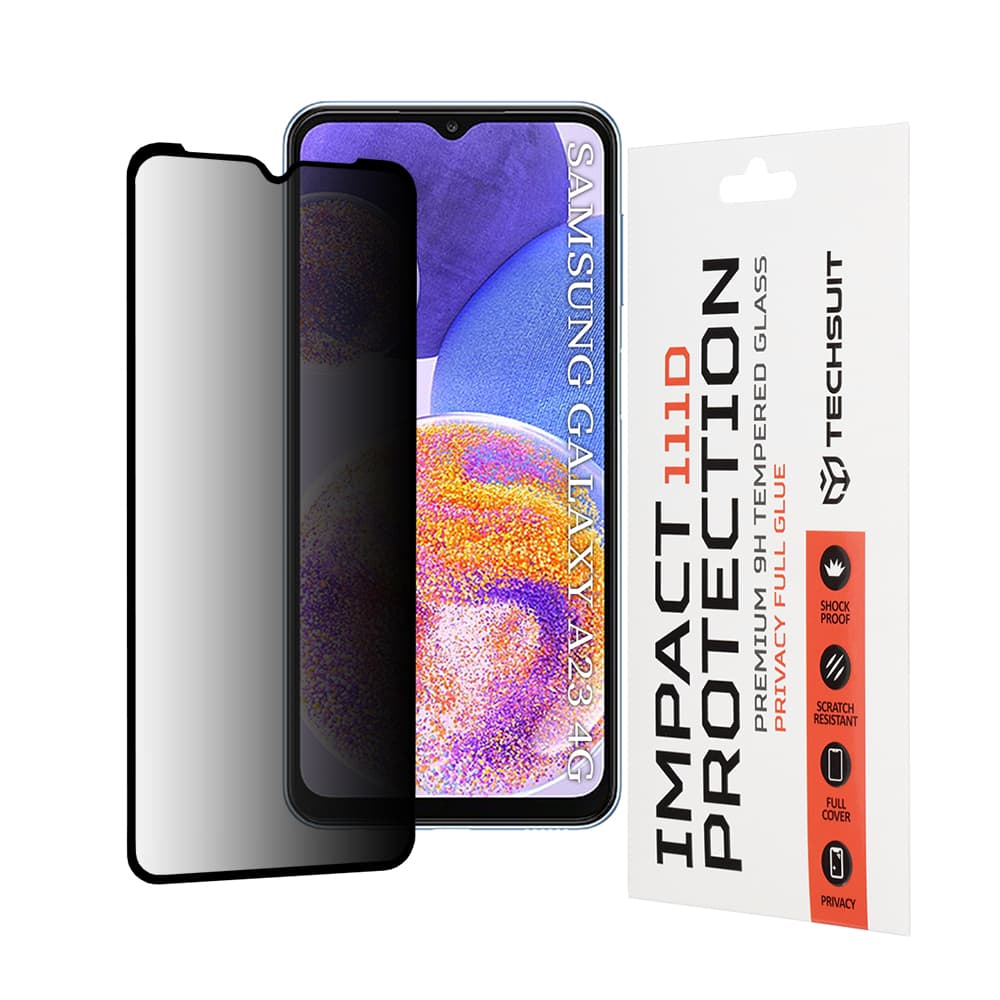 Techsuit 111D Privátní Celoplošné Sklo Samsung Galaxy Černá - náhled 1