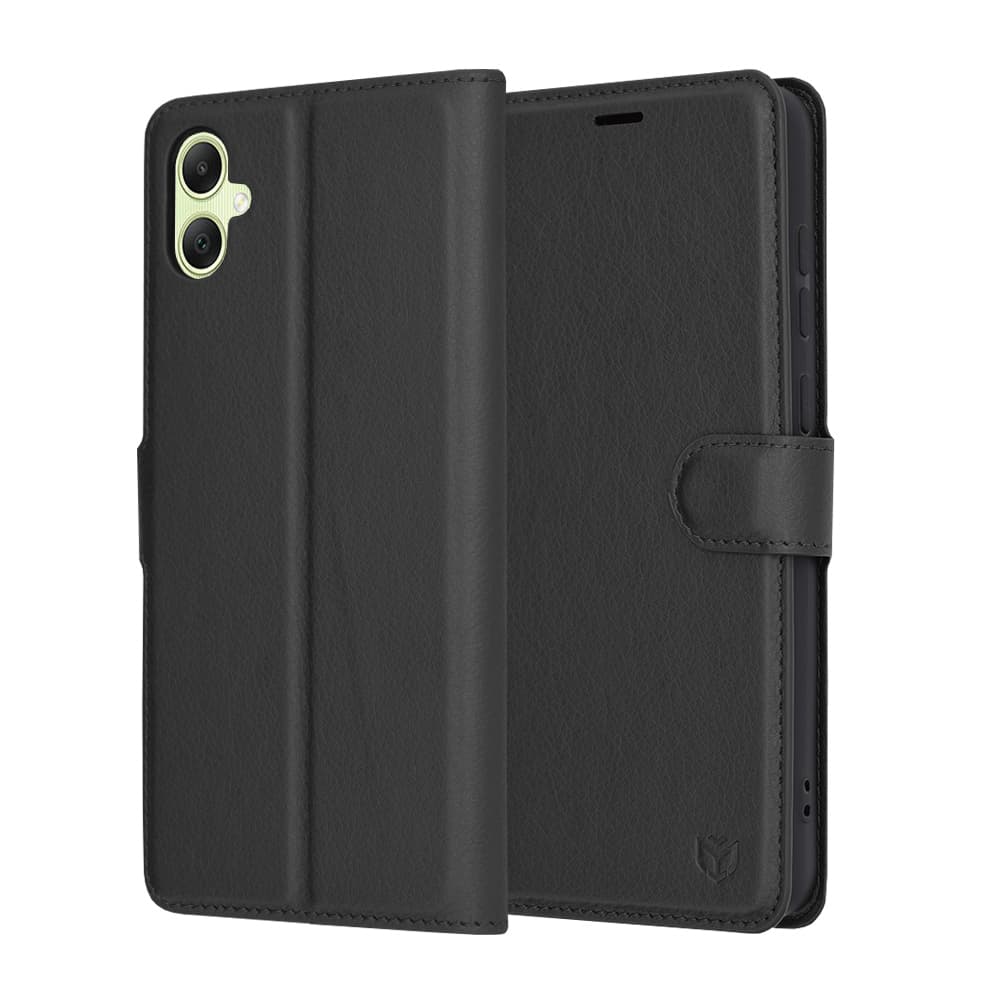 Techsuit Kožené pouzdro Samsung Galaxy A05 Black - náhled 1