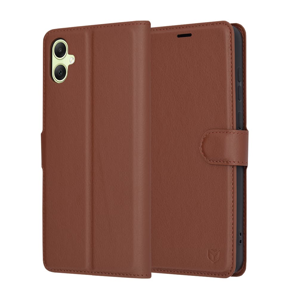 Techsuit Kožené pouzdro Samsung Galaxy A05 Brown - náhled 1