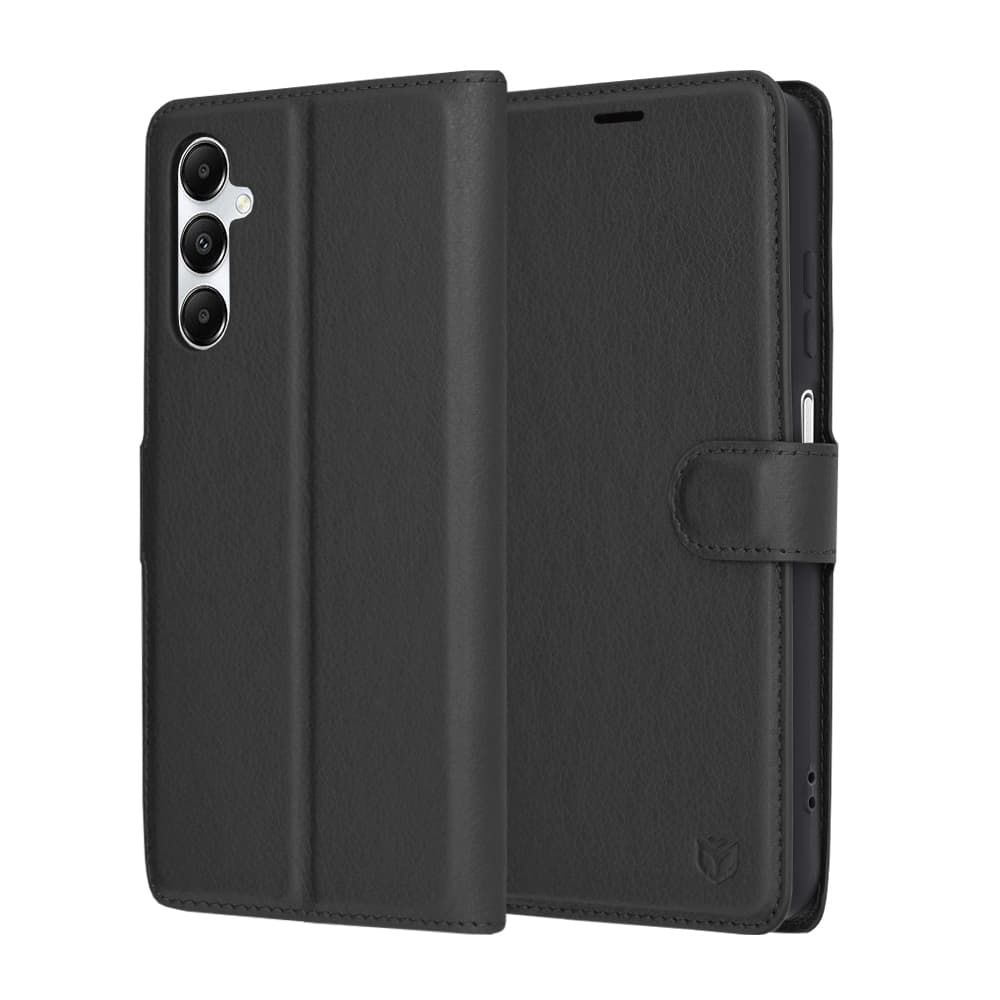 Techsuit Kožené pouzdro Samsung Galaxy A05s Černá - náhled 1
